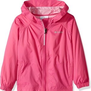 Columbia Vibrant Pink Hooded Windbreaker XL(14/16)